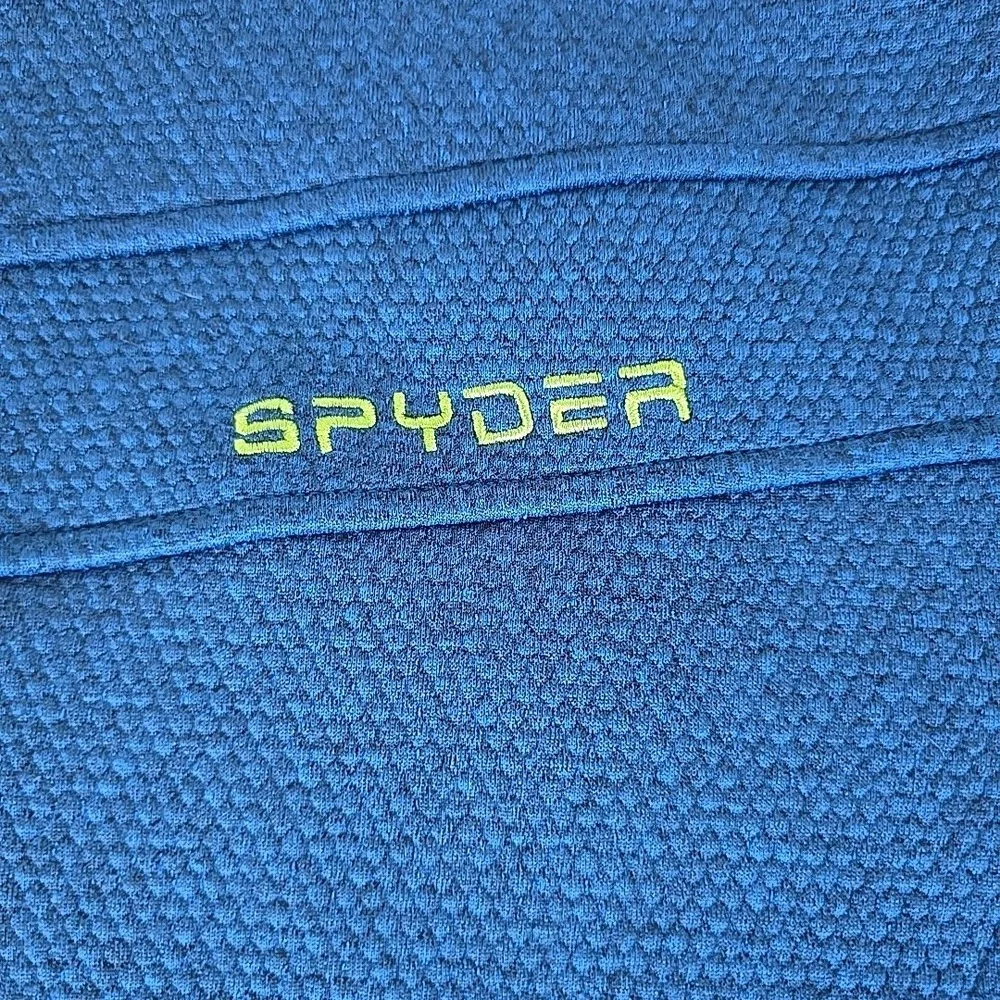 Spyder Encore Fleece Jacket‎ Mens Medium Blue Half Zip Outdoors Gorpcore Casual